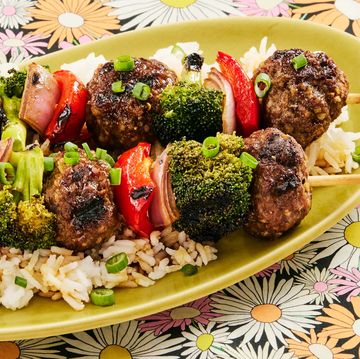 the pioneer woman's teriyaki meatball broccoli kebab recipe